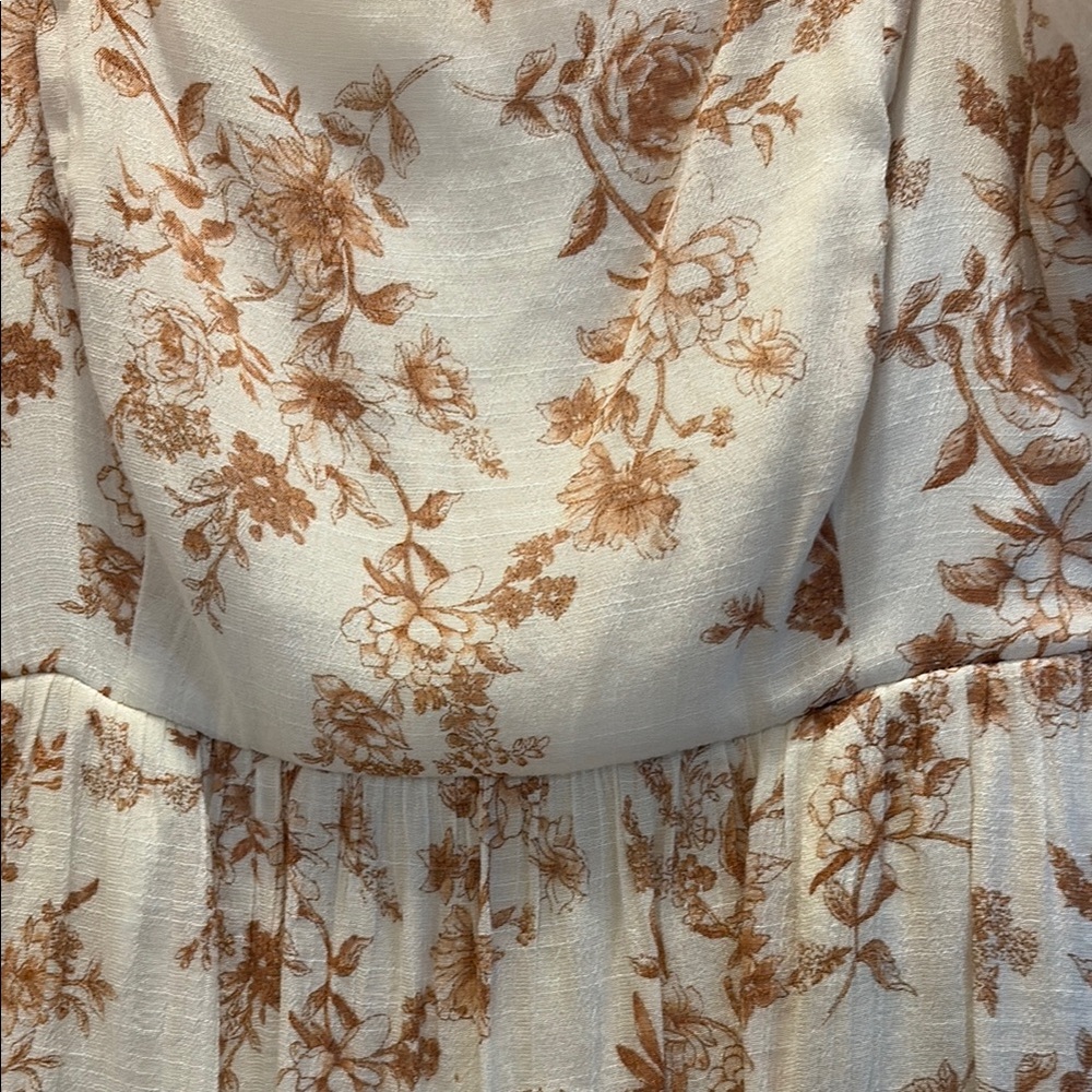 Floral Puff Sleeve Dress - Picture 4 of 5